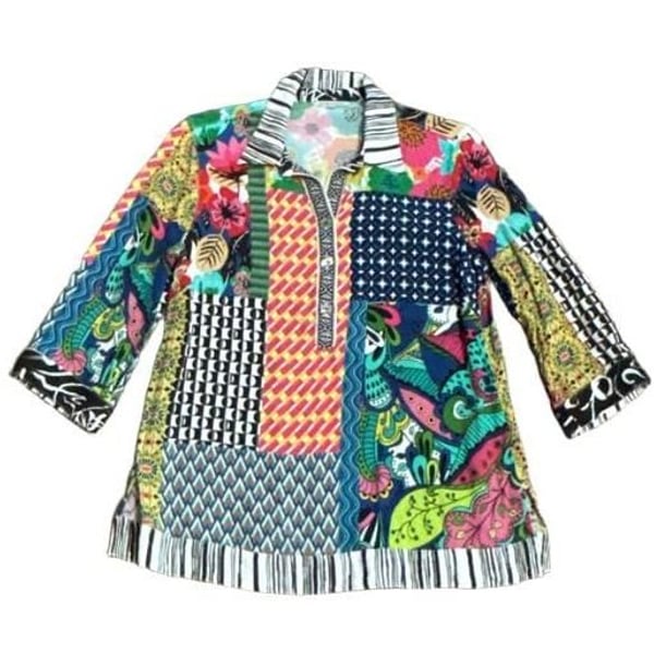 John Mark Women's Mix Print  Sz PXS