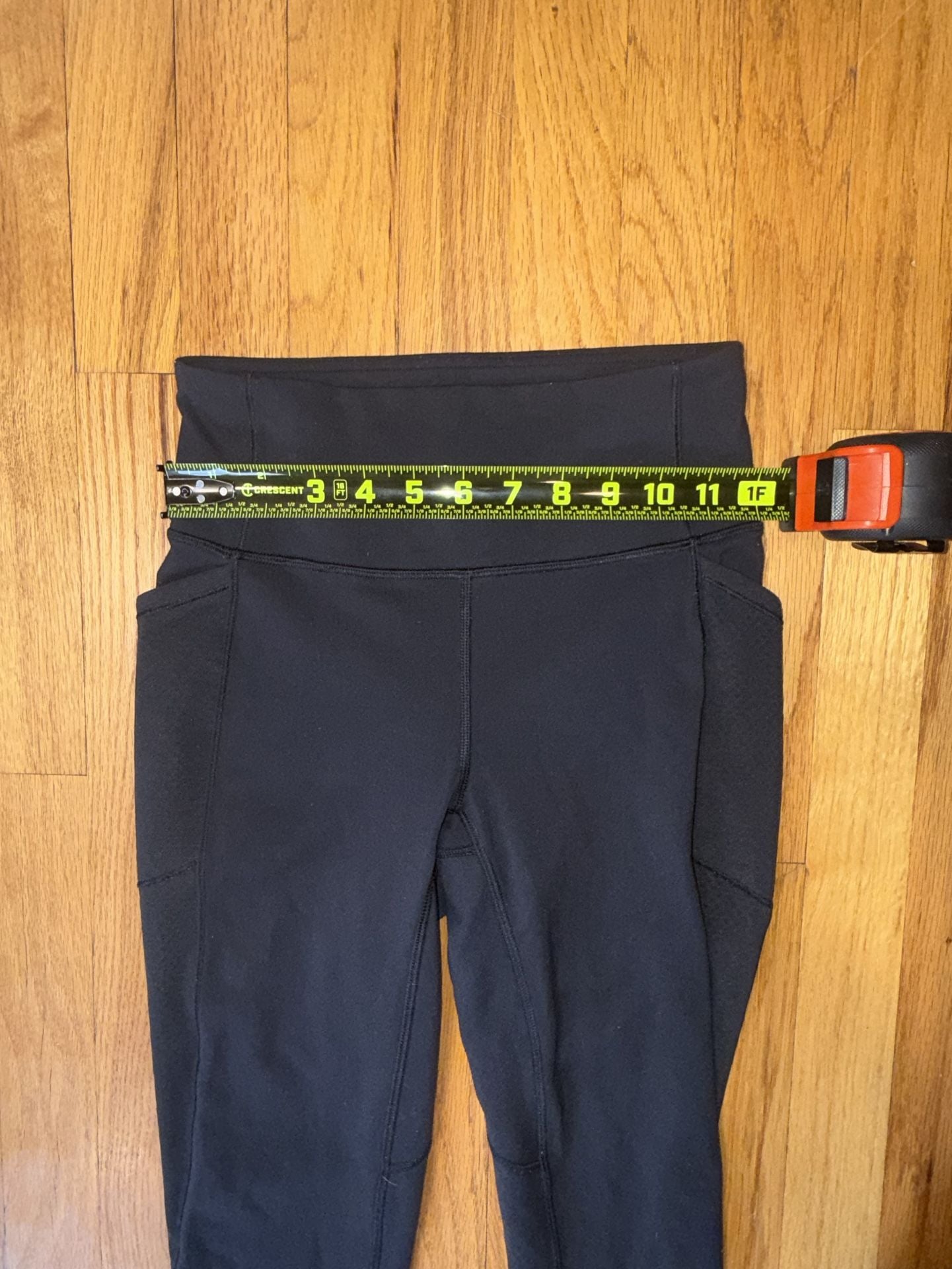 Lululemon Fast and Free High-Rise Tight Women Size 4 Black Running Nulux Pockets 7