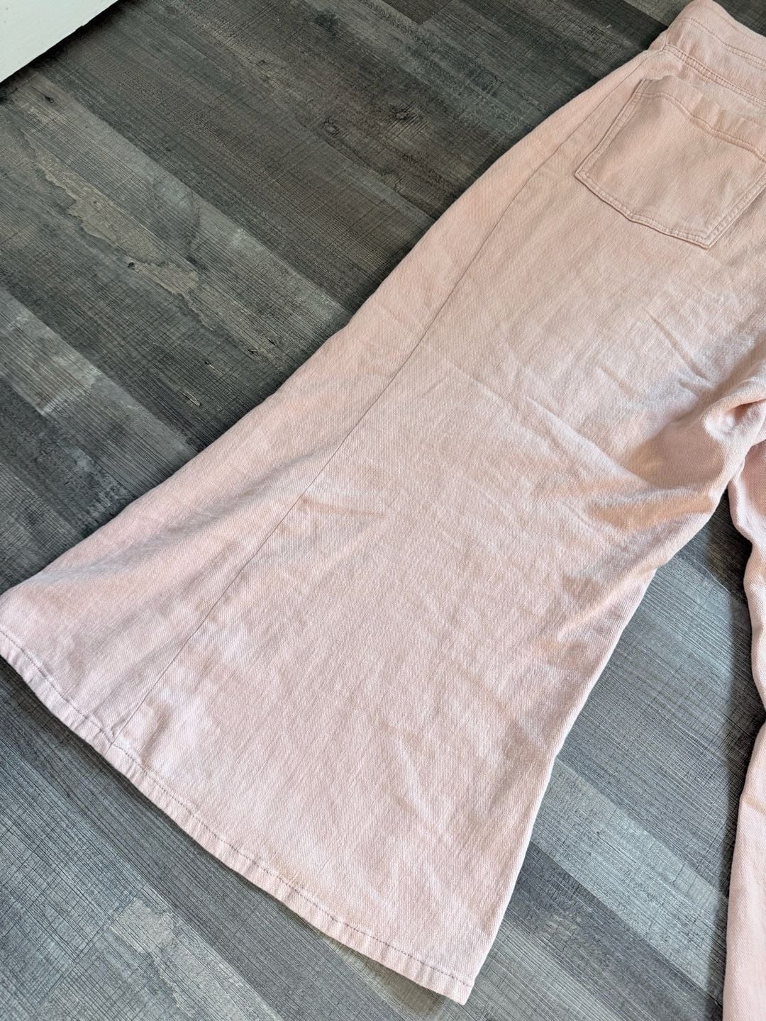 Pilcro Linen Blend Culottes Size 31 Pink Wide Leg Pants 13