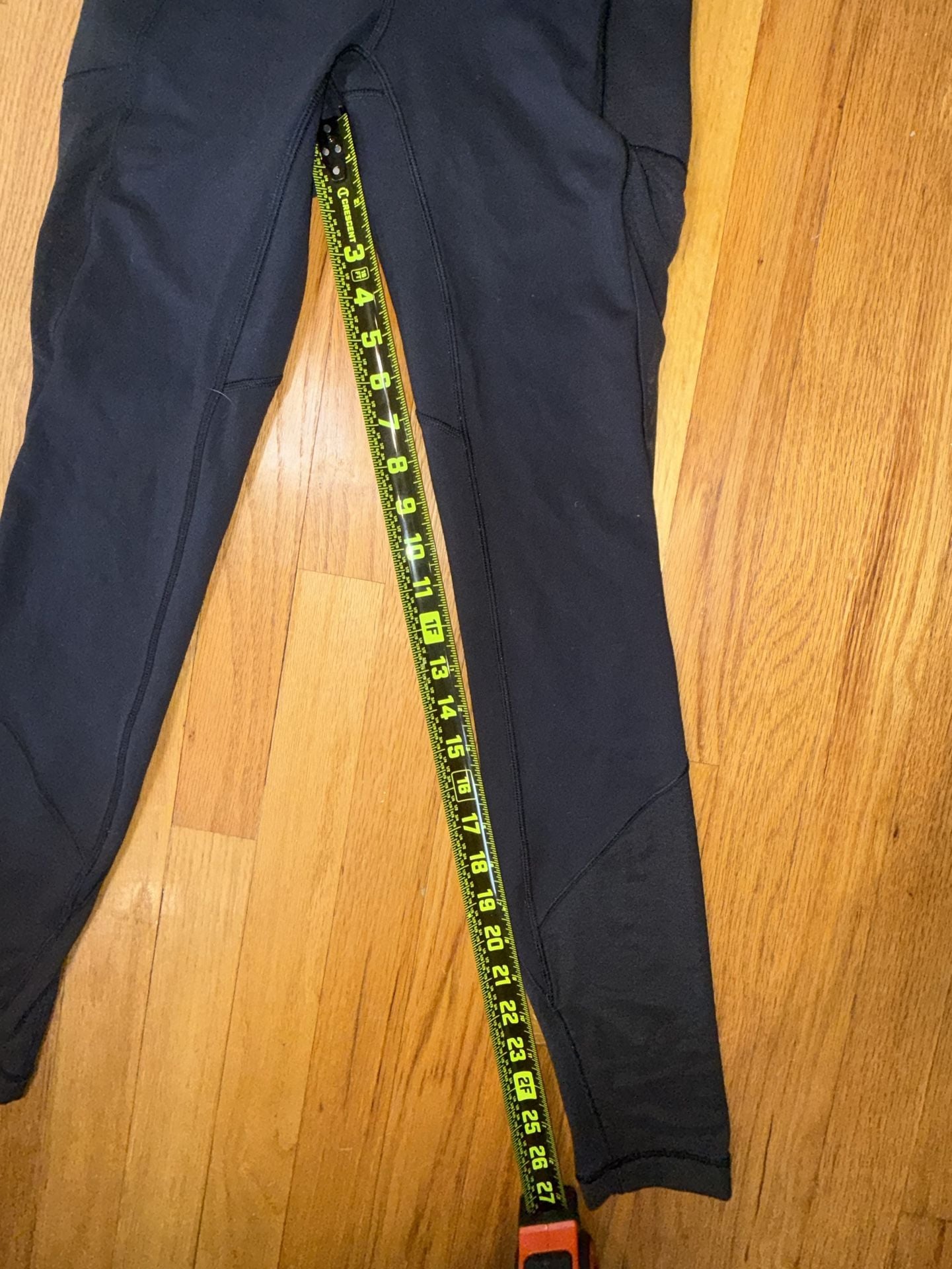 Lululemon Fast and Free High-Rise Tight Women Size 4 Black Running Nulux Pockets 9