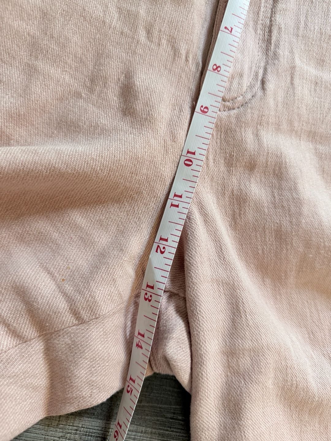 Pilcro Linen Blend Culottes Size 31 Pink Wide Leg Pants 12