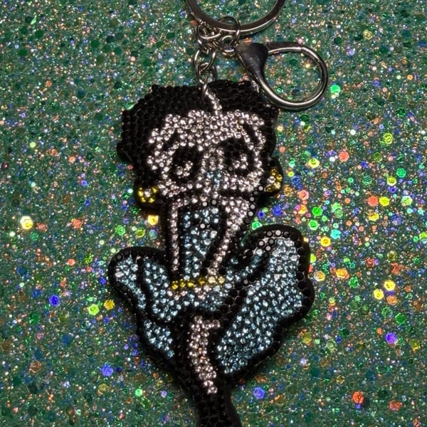 Betty Boop Full Body Bling Keychain 