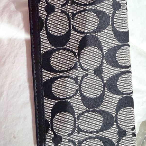 Coach leather tattersall Bleecker clutch