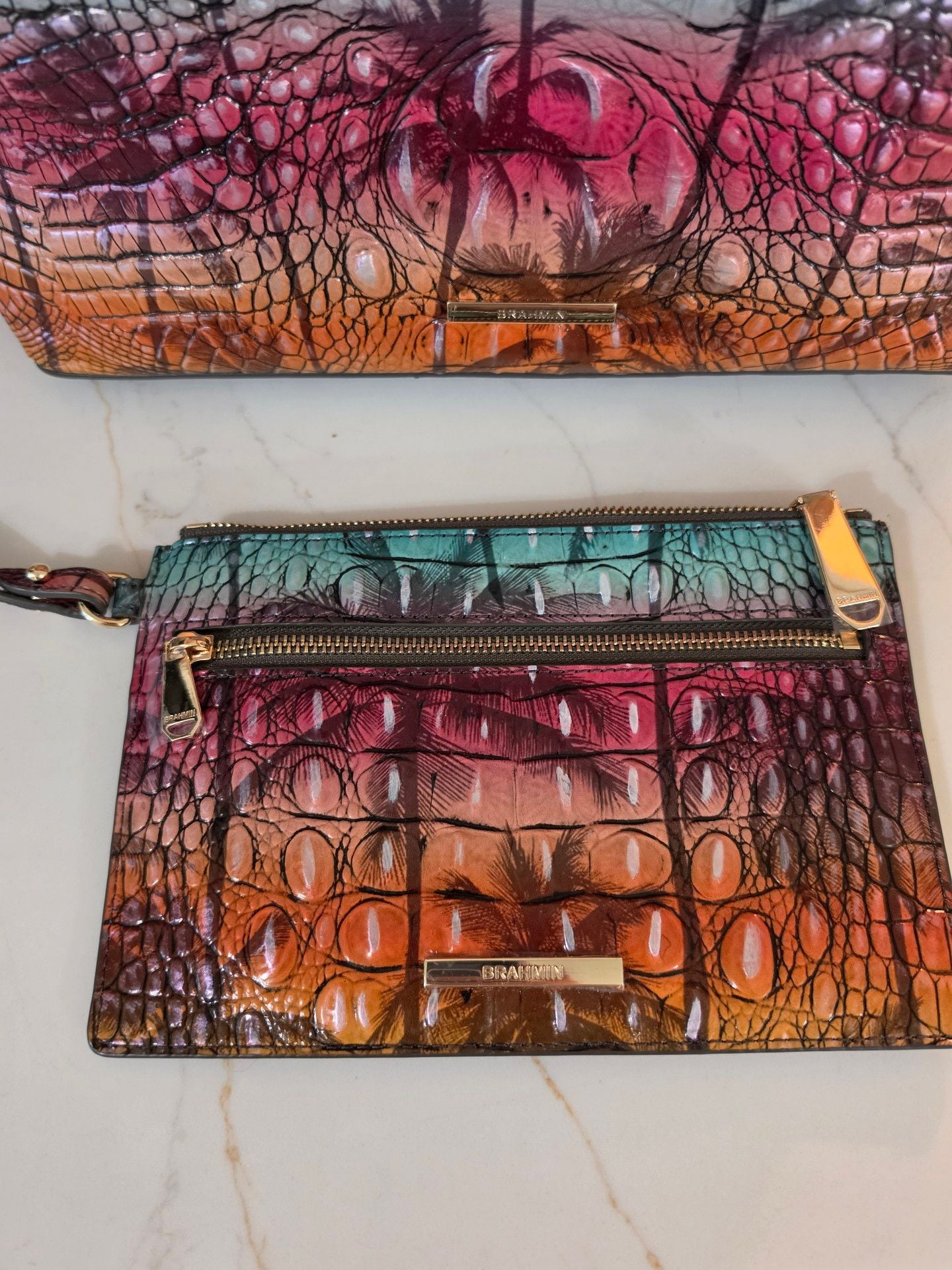 Brahmin Brooke Tote Luau Melbourne Leather Handbag 20