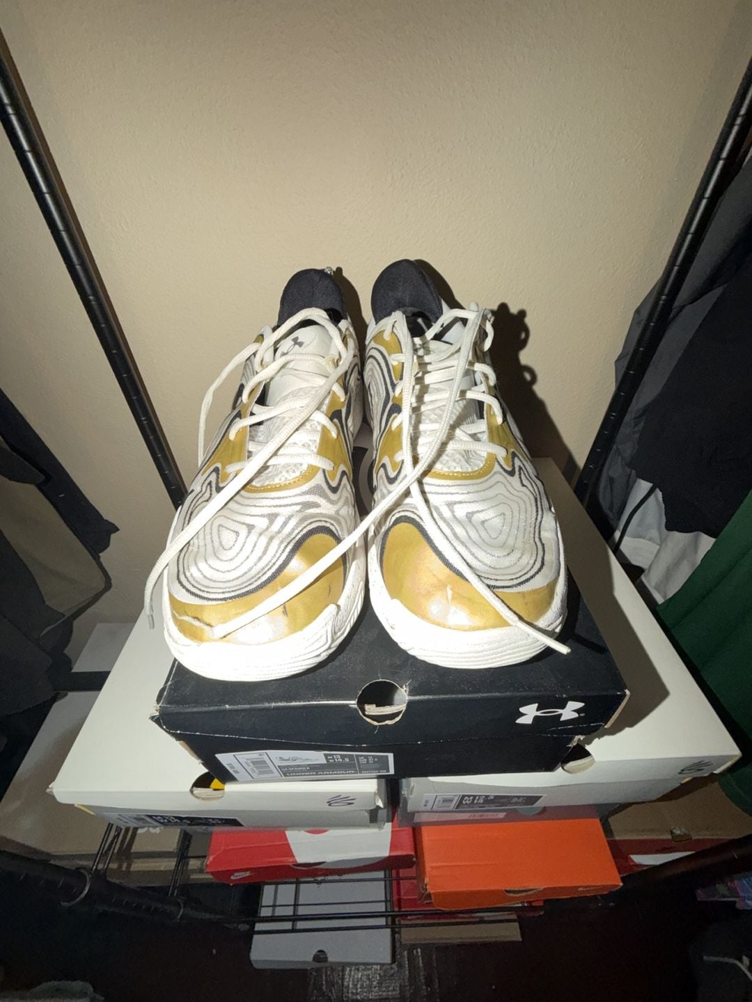 Under Armour UA Spawn 6 Size 13 White 2