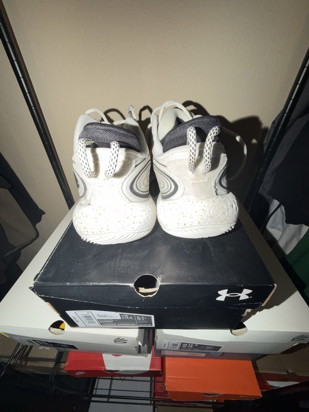 Under Armour UA Spawn 6 Size 13 White 3