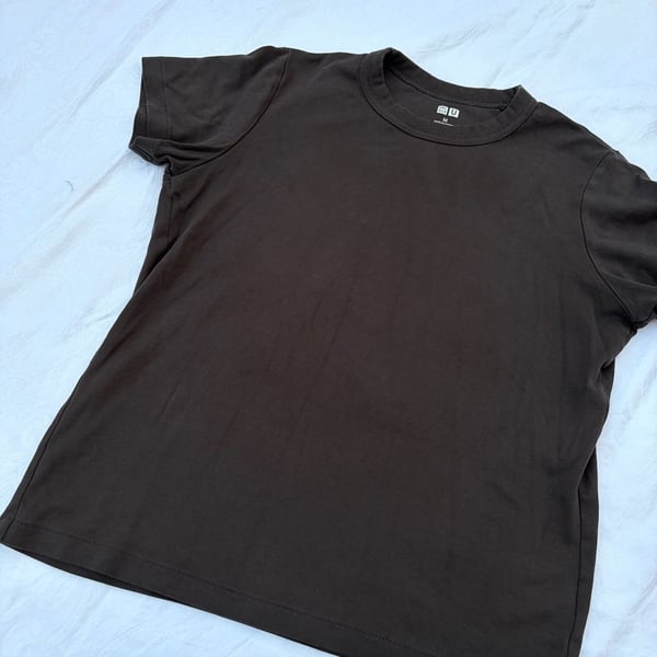 Uniqlo U T-Shirt Size M Gray Crew Neck