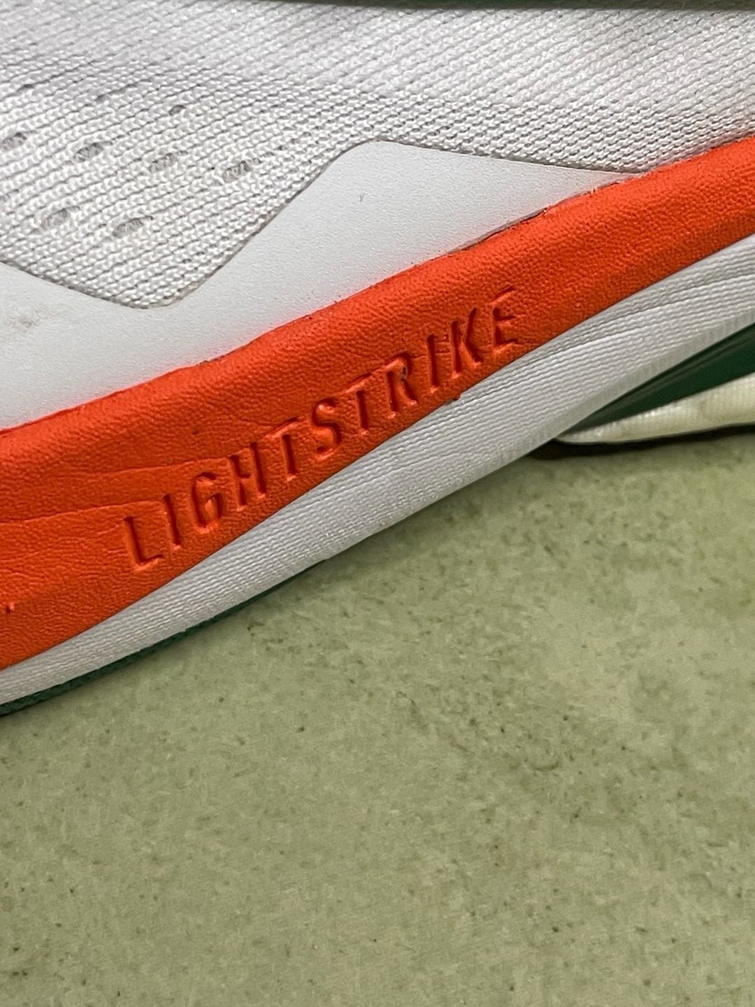 Adidas Miami Hurricanes AlphaBoost V2 Shoes White Orange Green 6