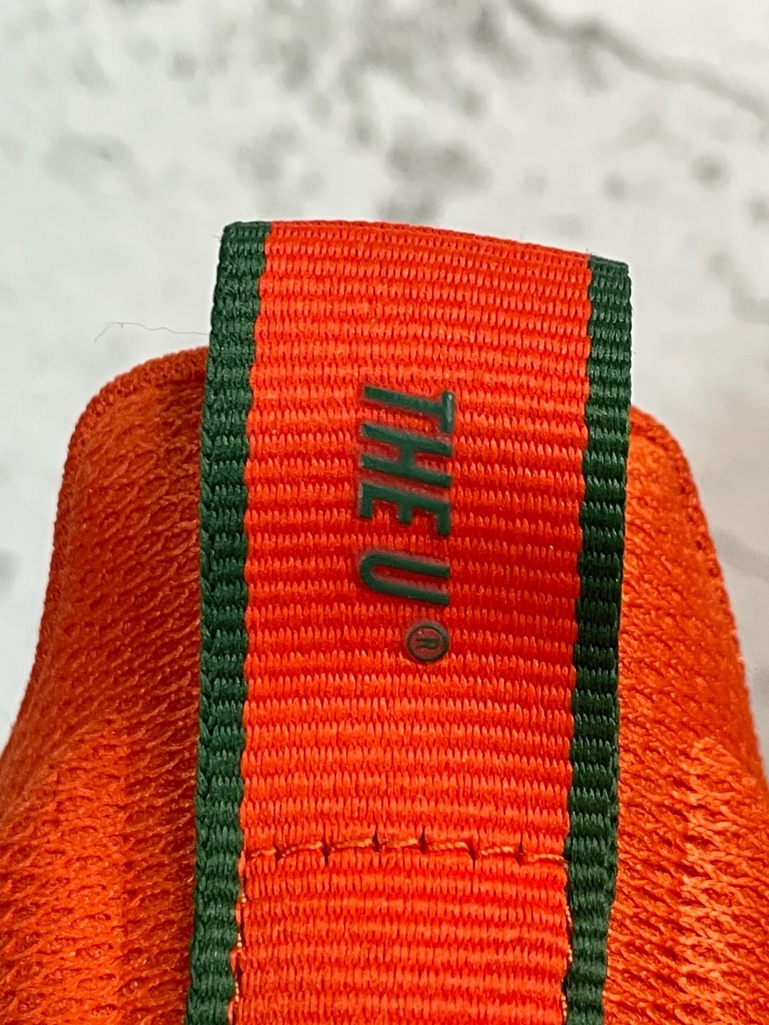 Adidas Miami Hurricanes AlphaBoost V2 Shoes White Orange Green 9