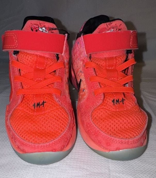 Nike Ja 1 12:AM Orange Red Sneakers GS Youth Size 4Y 3