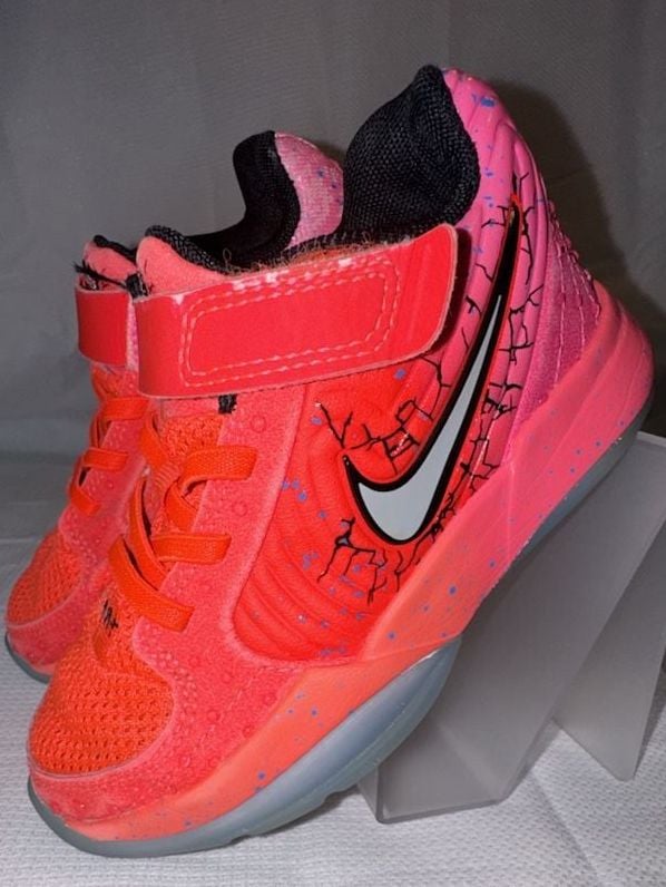 Nike Ja 1 12:AM Orange Red Sneakers GS Youth Size 4Y 5