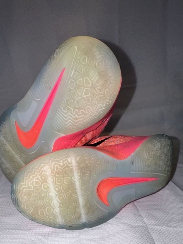 Nike Ja 1 12:AM Orange Red Sneakers GS Youth Size 4Y 8