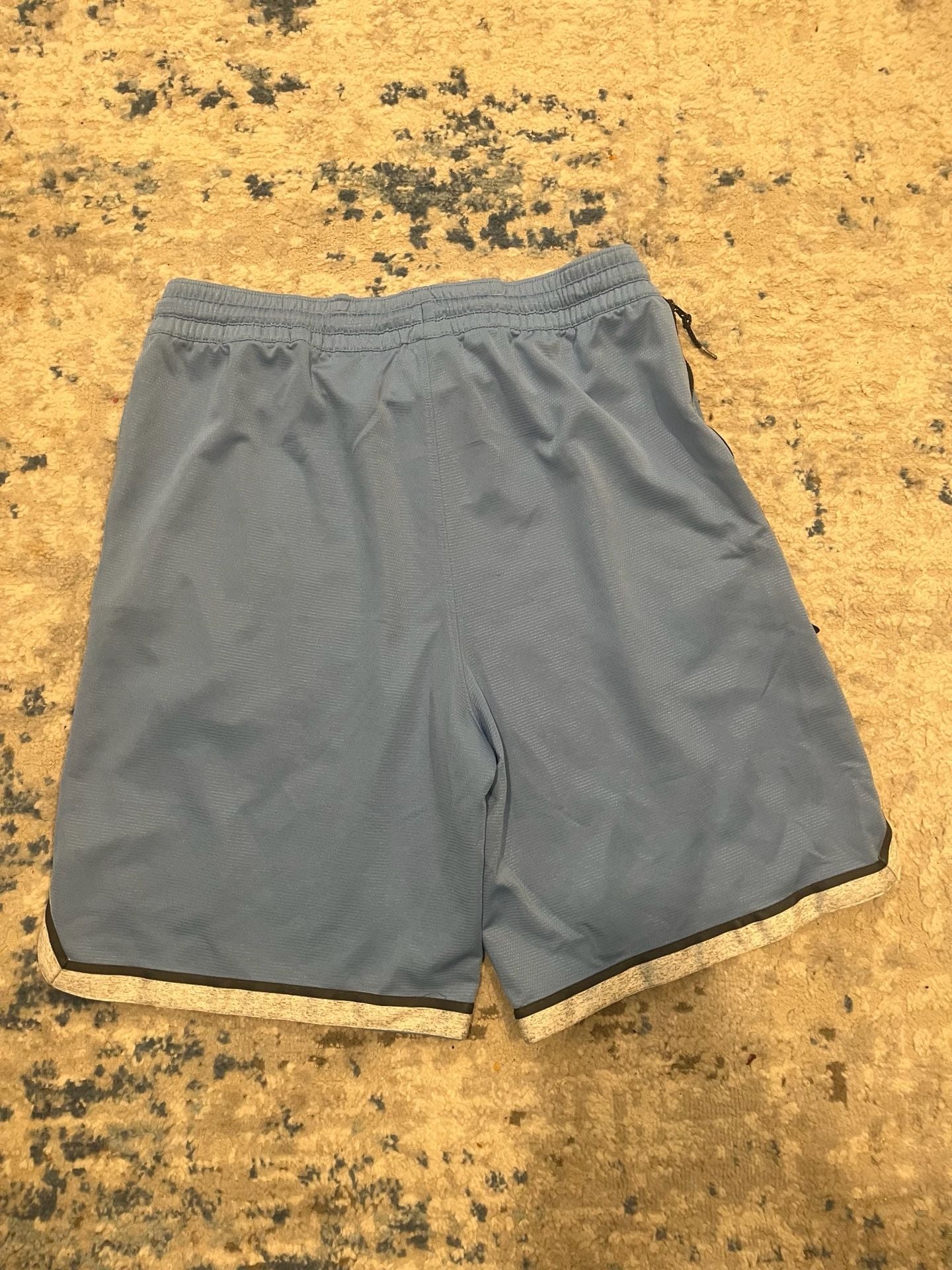 Jordan UNC Tar Heels Basketball Shorts Size L Blue Mesh 4