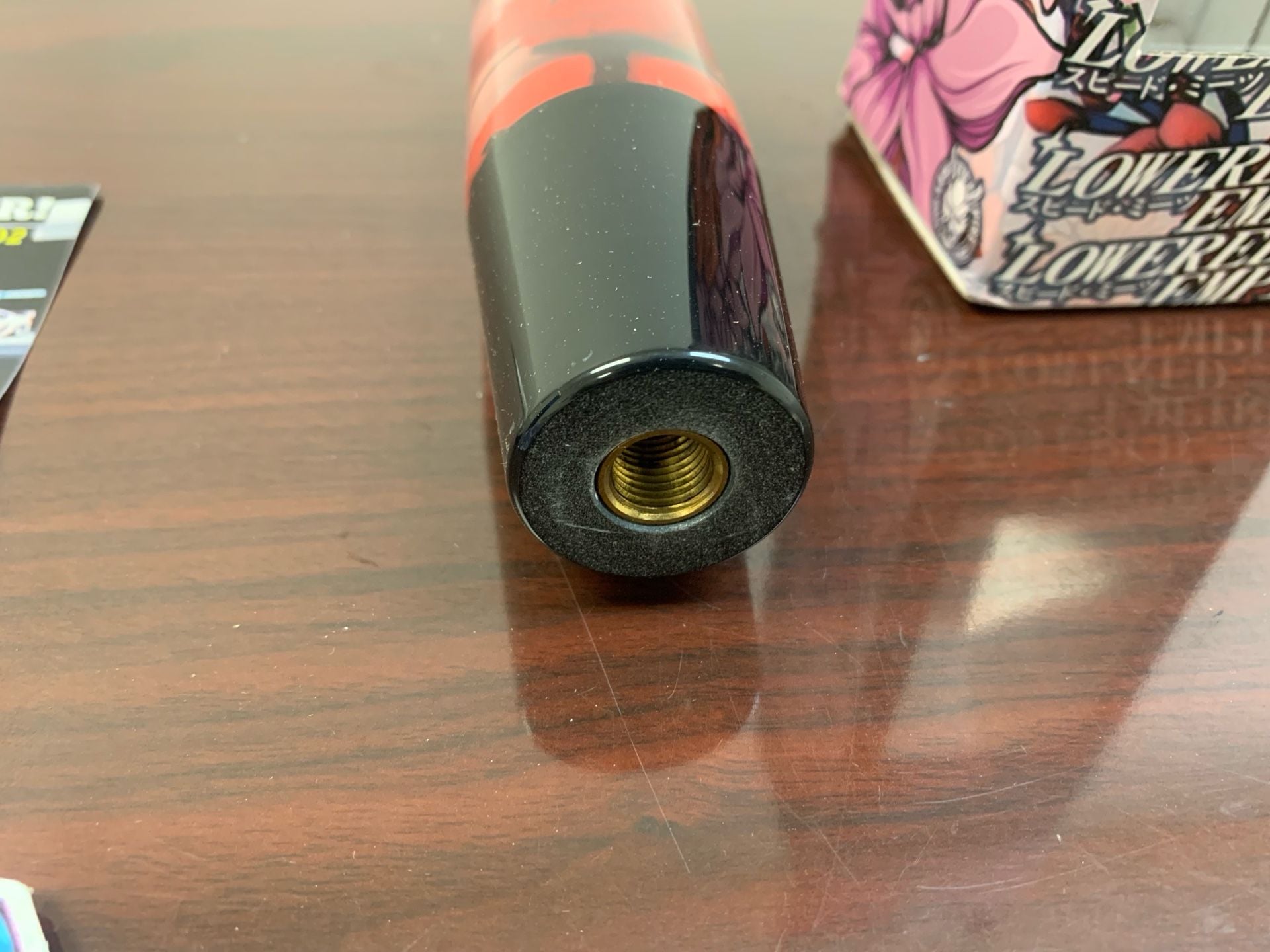 Lowered Empire Red Rose Resin Shift Knob JDM Gear Shifter 5