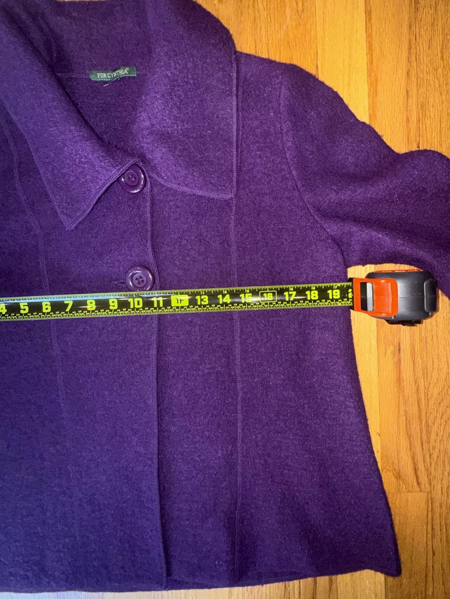 For Cynthia Women’s Jacket Blazer 100% Wool Button Front Career
7