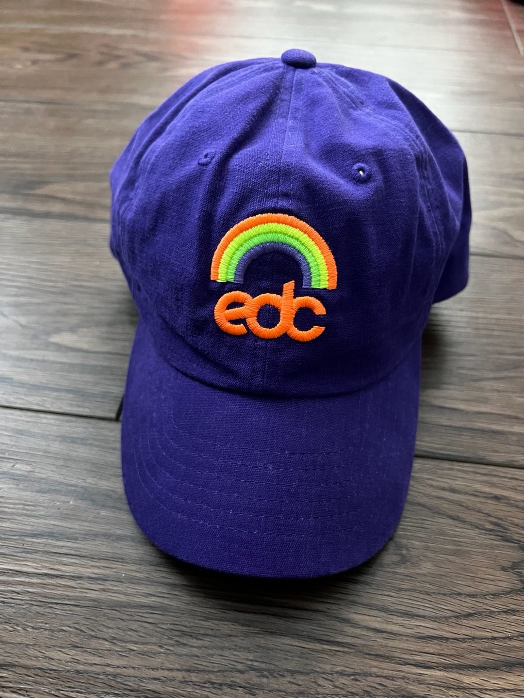 Insomniac EDC Rainbow Embroidered Purple Dad Hat 5