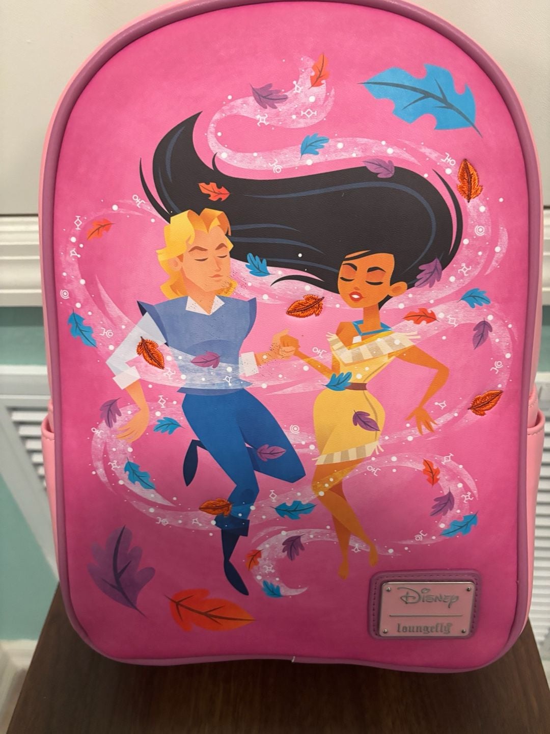 Loungefly Disney Pocahontas Colors of the Wind Mini Backpack and Cardholder Set 1