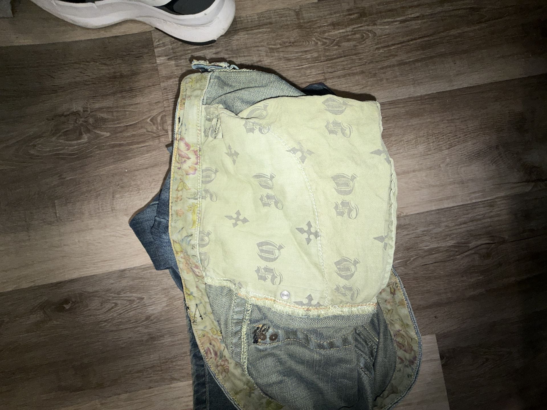 SQ Jeans Size 42 Blue Denim Studded Y2K Baggy Grunge 12