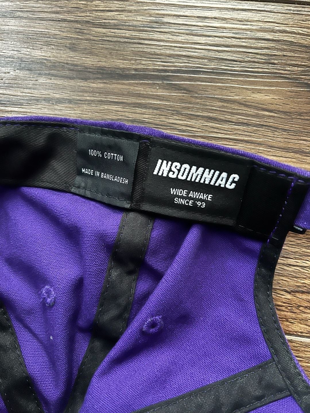 Insomniac EDC Rainbow Embroidered Purple Dad Hat 4