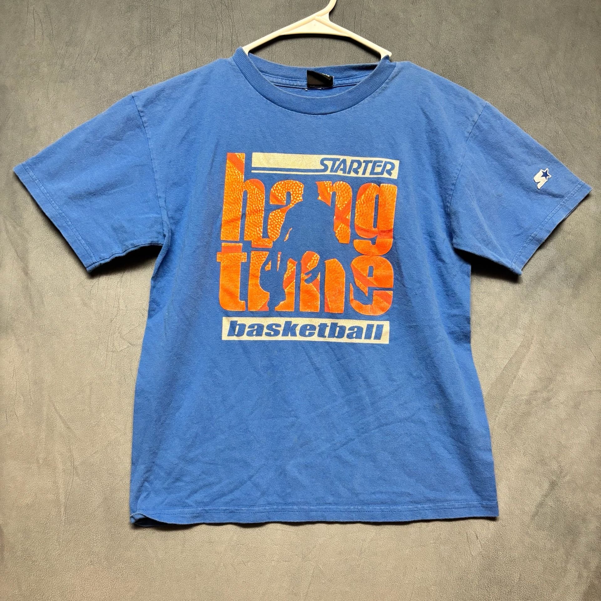Vintage Starter Hang Time Basketball T-Shirt Youth Large Athletic 2