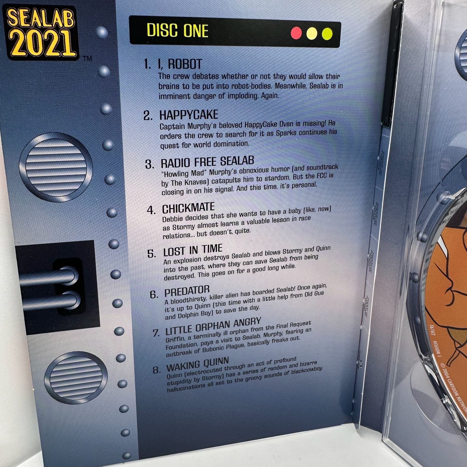 Sealab 2021 Season One DVD 2 Disc Set Adult Swim Cartoon Network 2004 3
