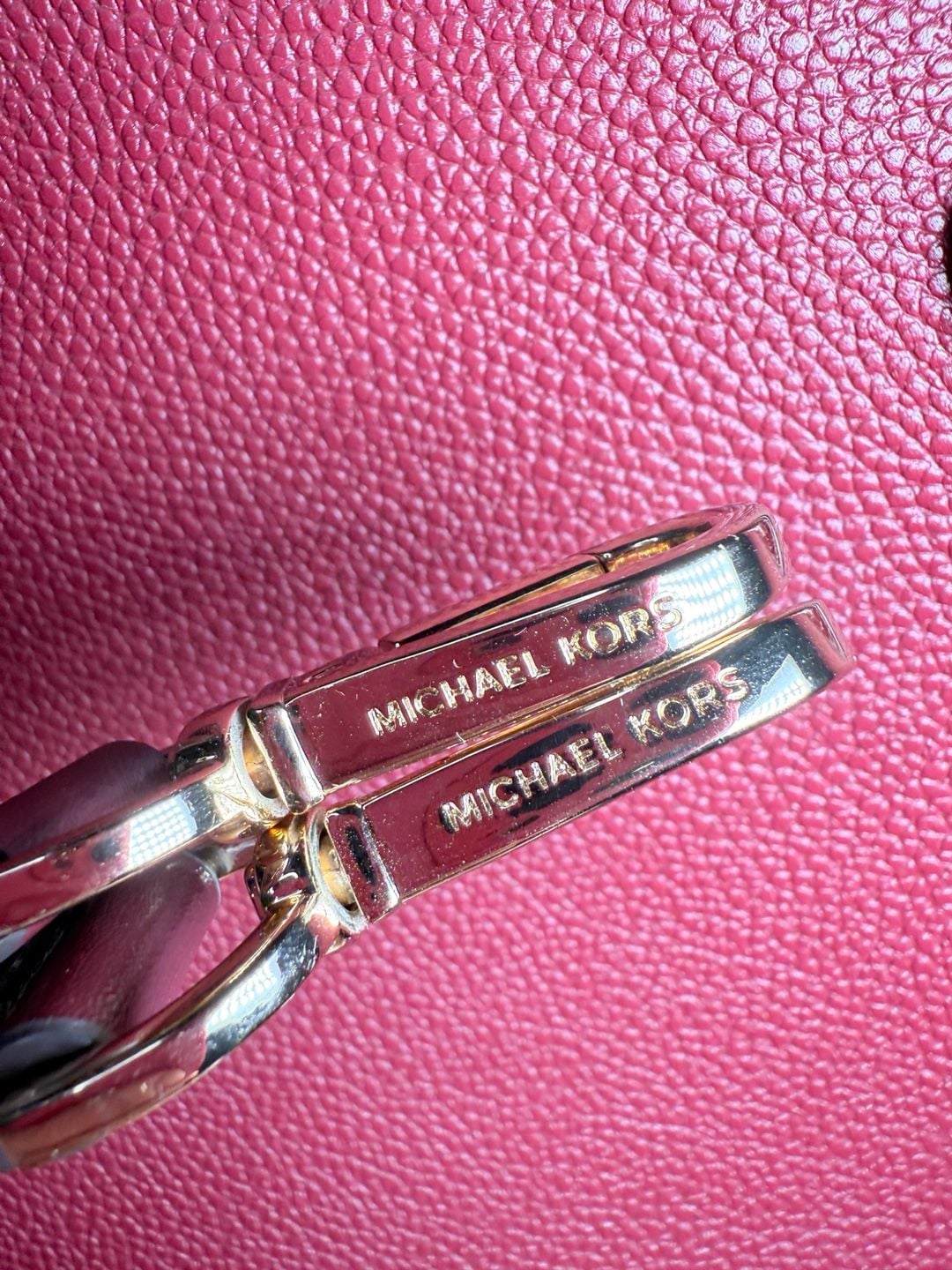 Michael Kors Mercer Large Pebbled Leather Accordion Tote Bag Burgundy 10
