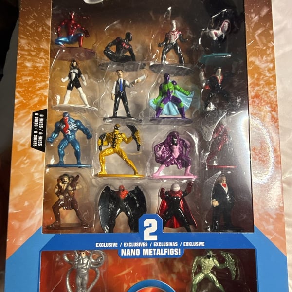 Jada Toys Marvel Spider-Man Nano Metalfigs Series 9 18-Pack Die-Cast Figures