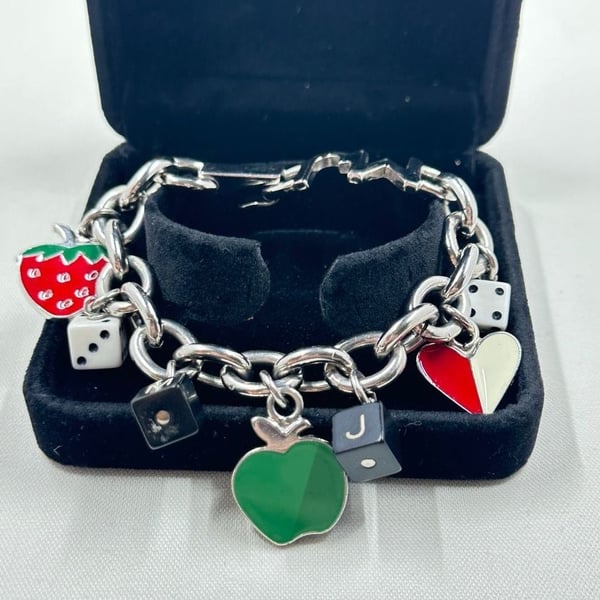 Marc Jacobs The Collector Silver-Tone Multi-Charm Bracelet