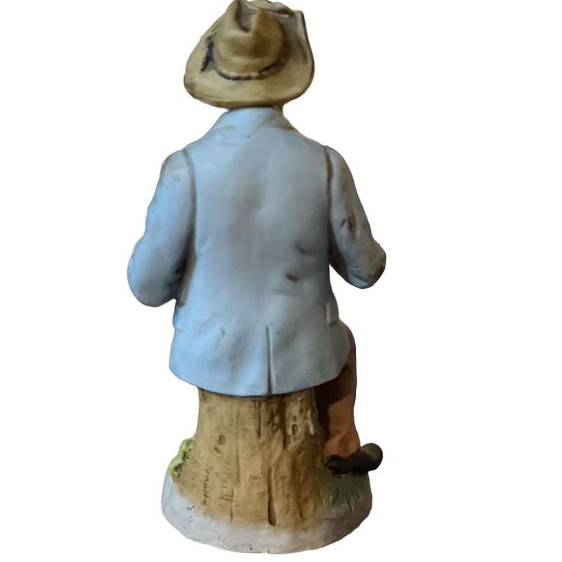 HOMCO #1433 Old Man with Shovel & Pipe Porcelain Figurine 2