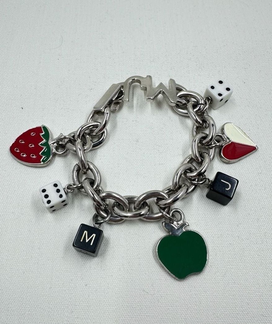 Marc Jacobs The Collector Silver-Tone Multi-Charm Bracelet 5