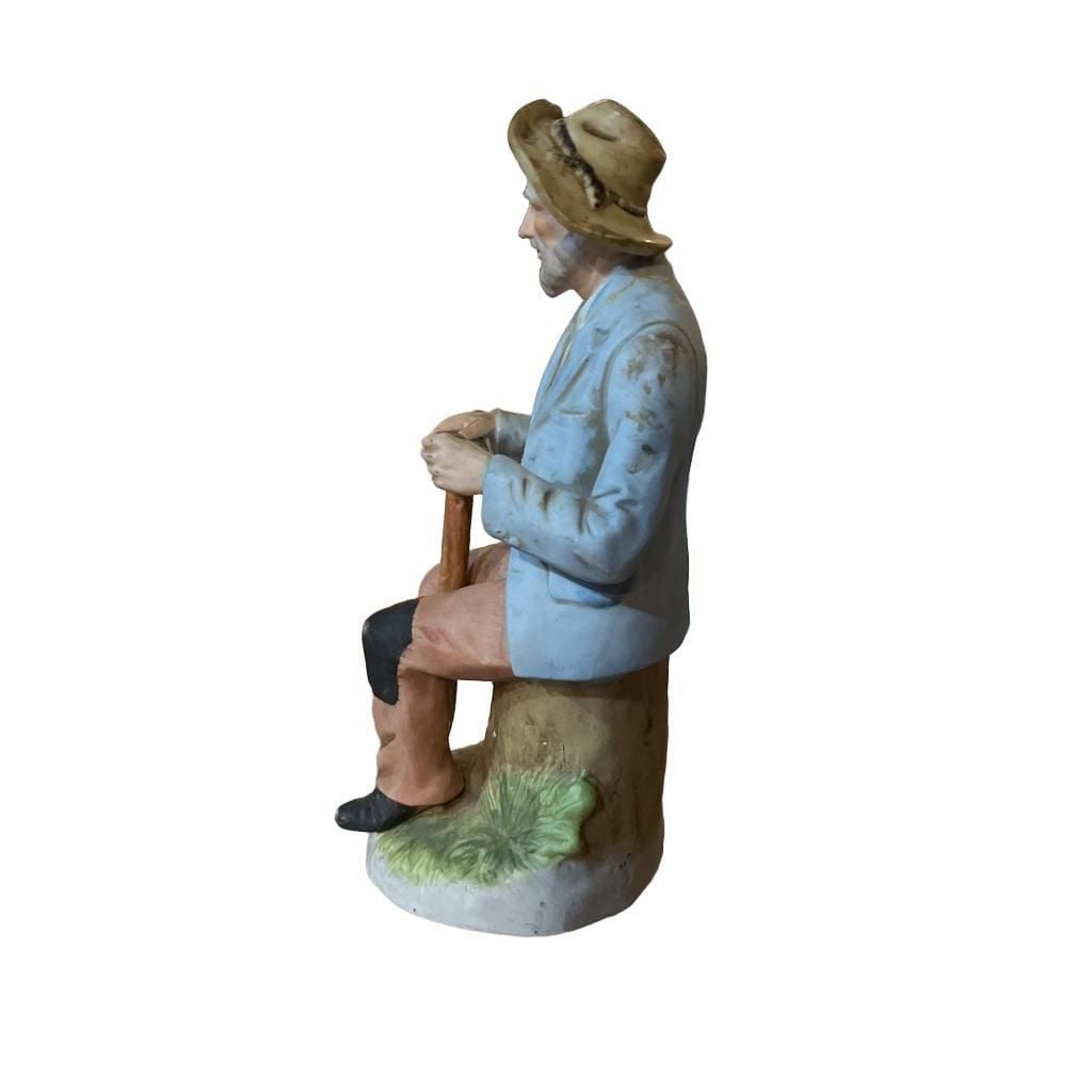 HOMCO #1433 Old Man with Shovel & Pipe Porcelain Figurine 5