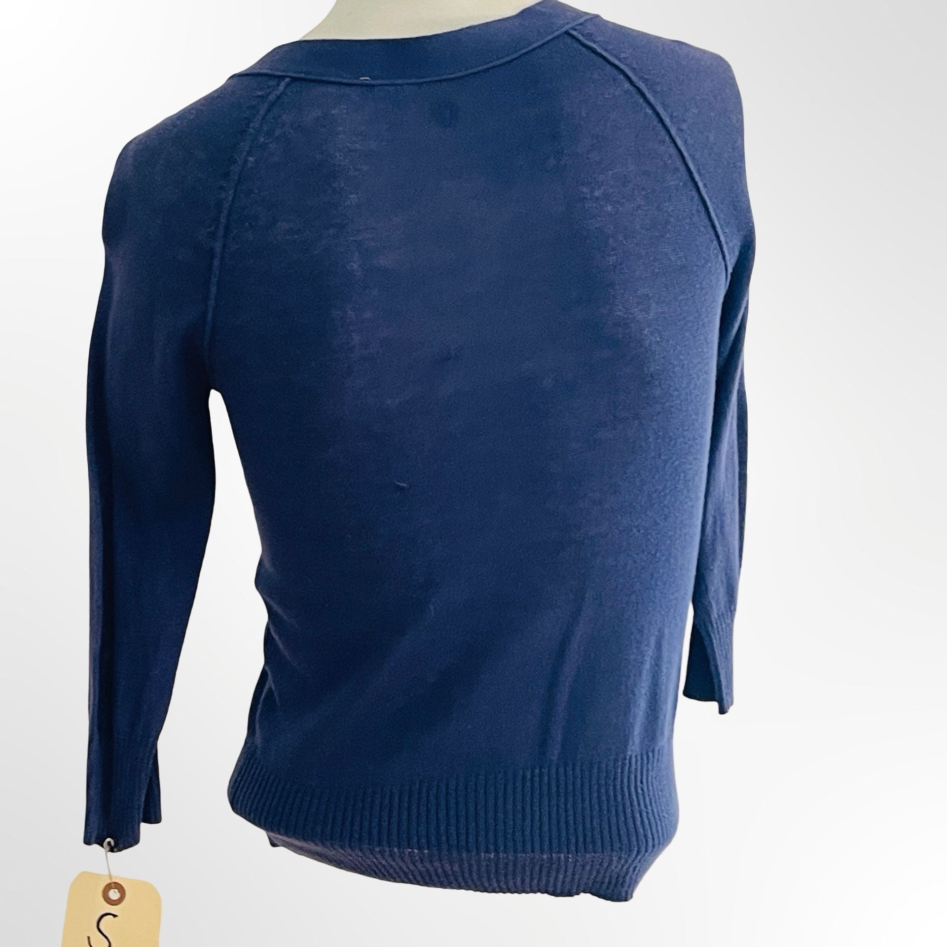 bp. V-Neck Cardigan Size S Blue Cotton Knit Sweater 5