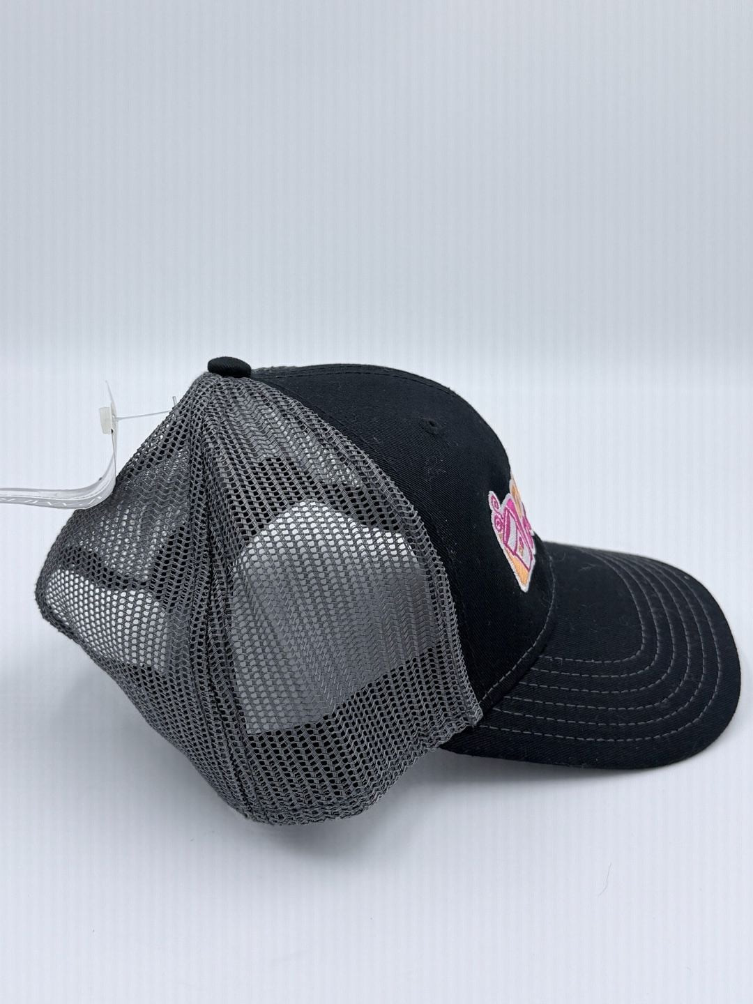 Cap America Dunkin' Donuts Trucker Hat Black Gray Mesh Snapback 4