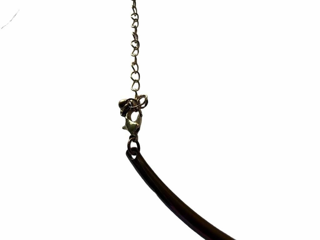 Gold-Tone Hammered Disc Collar Choker Necklace 7