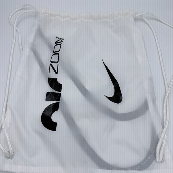 Nike Air Zoom Drawstring Bag White Black Swoosh
