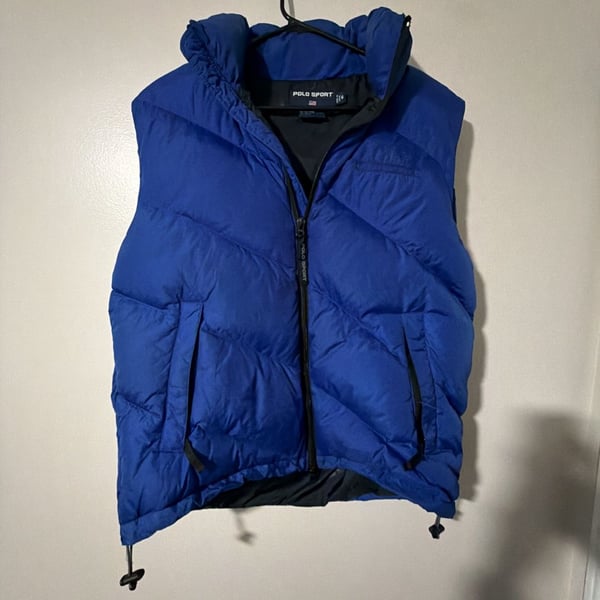 Polo Sport Ralph Lauren Blue Puffer Vest Size M