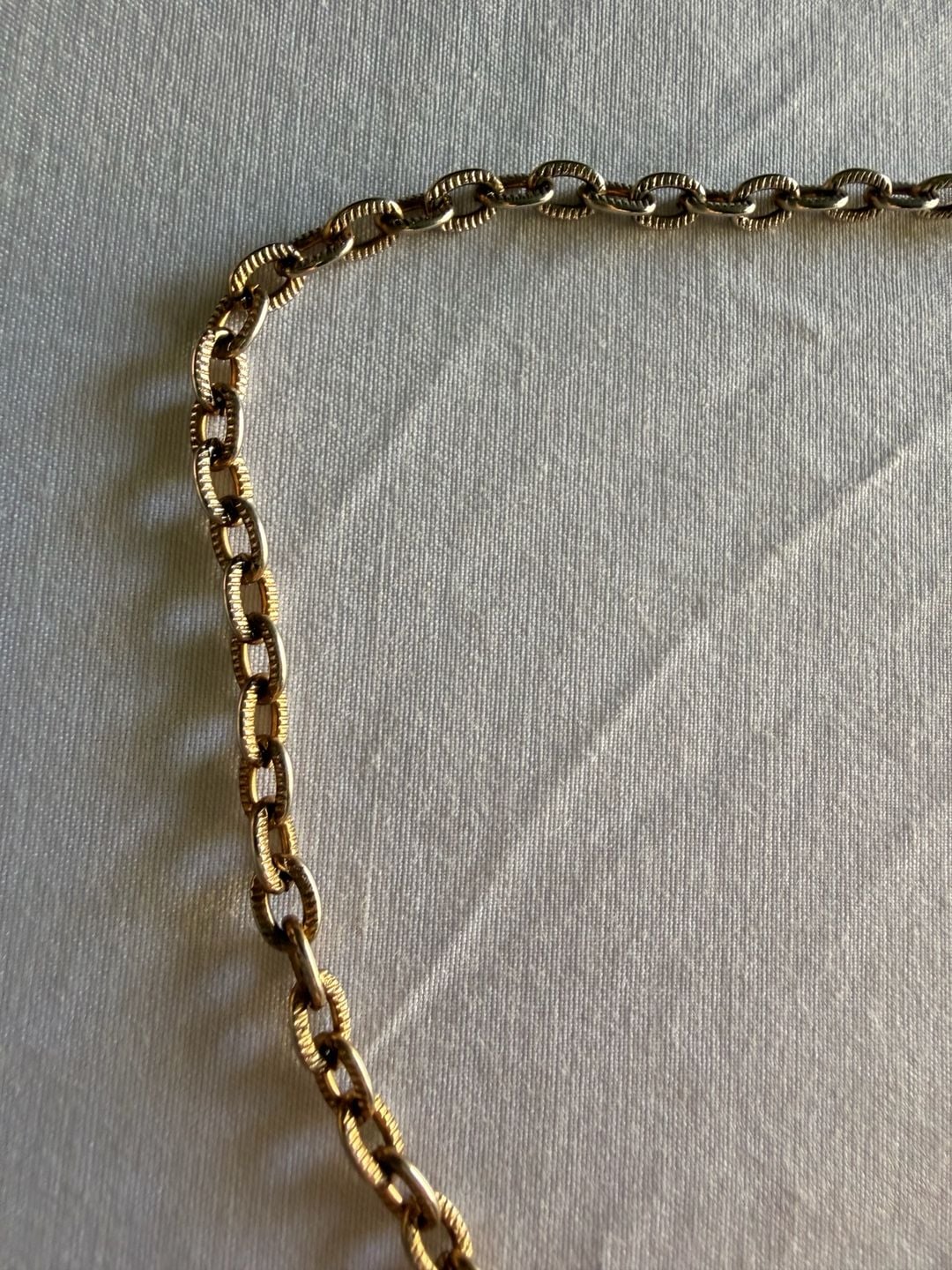 Vintage Gold Tone Filigree Ball Tassel Chain Necklace 4