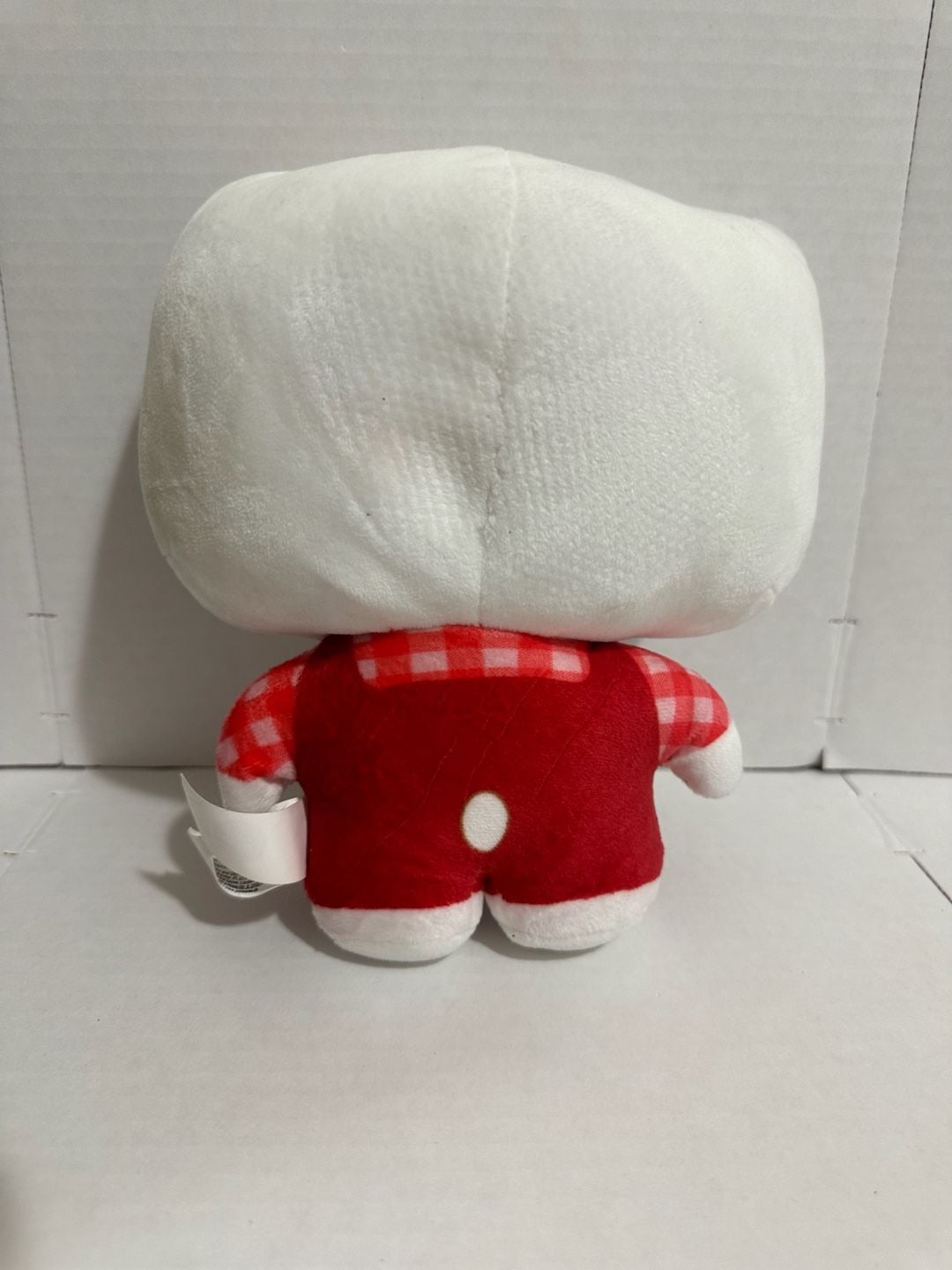 Hello Kitty Christmas Holiday Plush Toy Red Overalls Tree 3