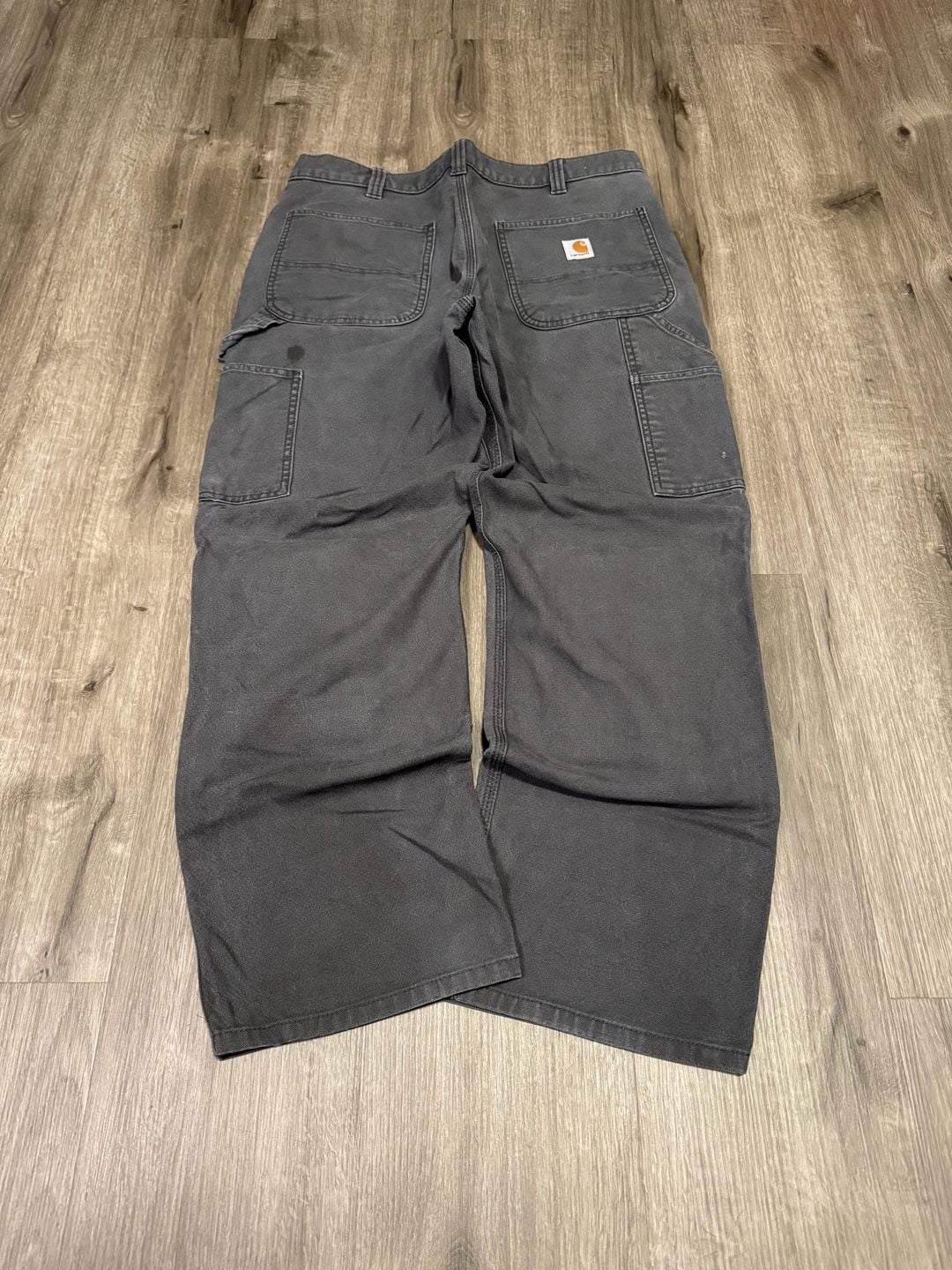 Carhartt Baggy Double Knee Pants w/ Knee Pads Workwear Gray 36x30
4