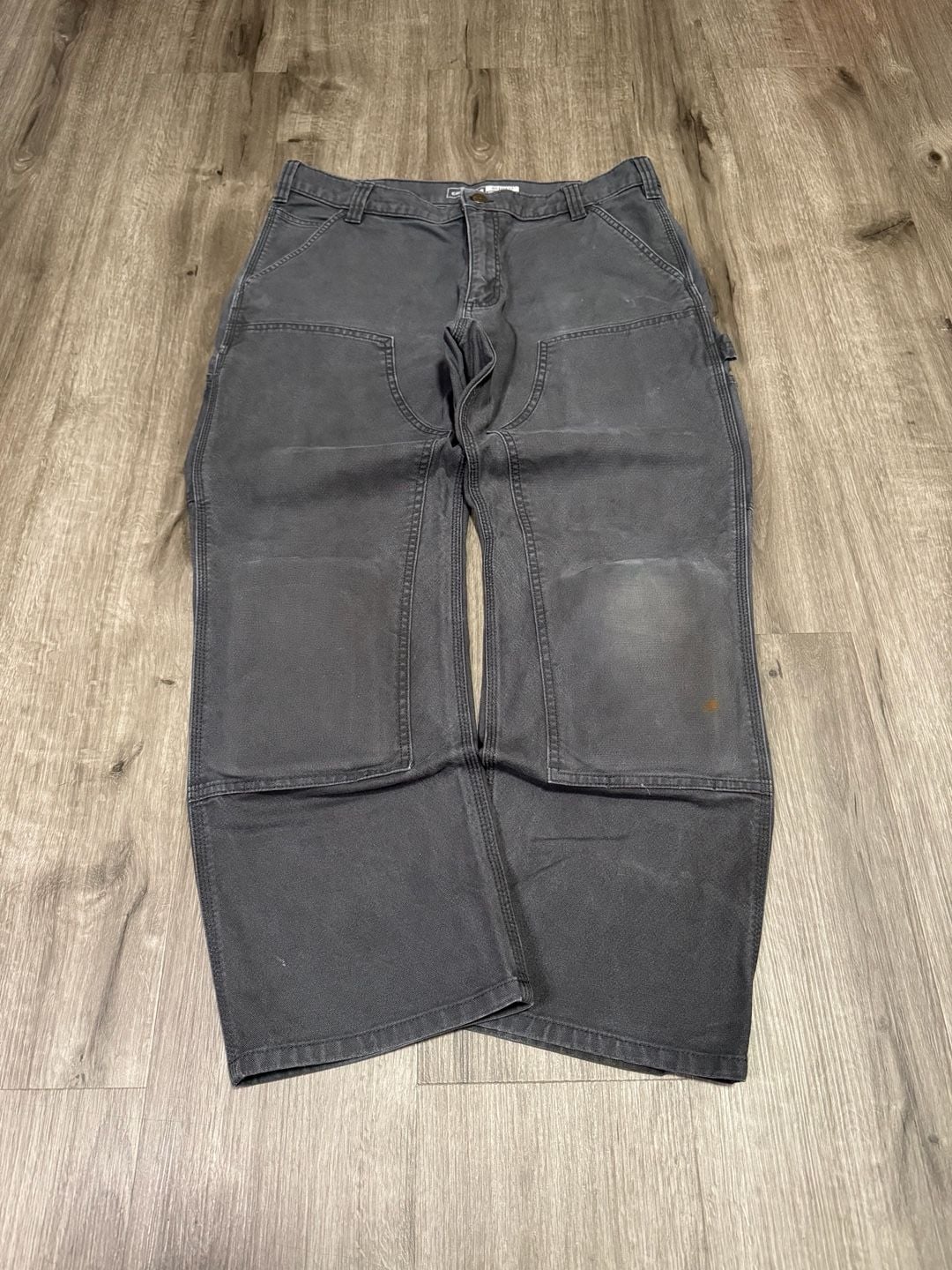 Carhartt Baggy Double Knee Pants w/ Knee Pads Workwear Gray 36x30
5