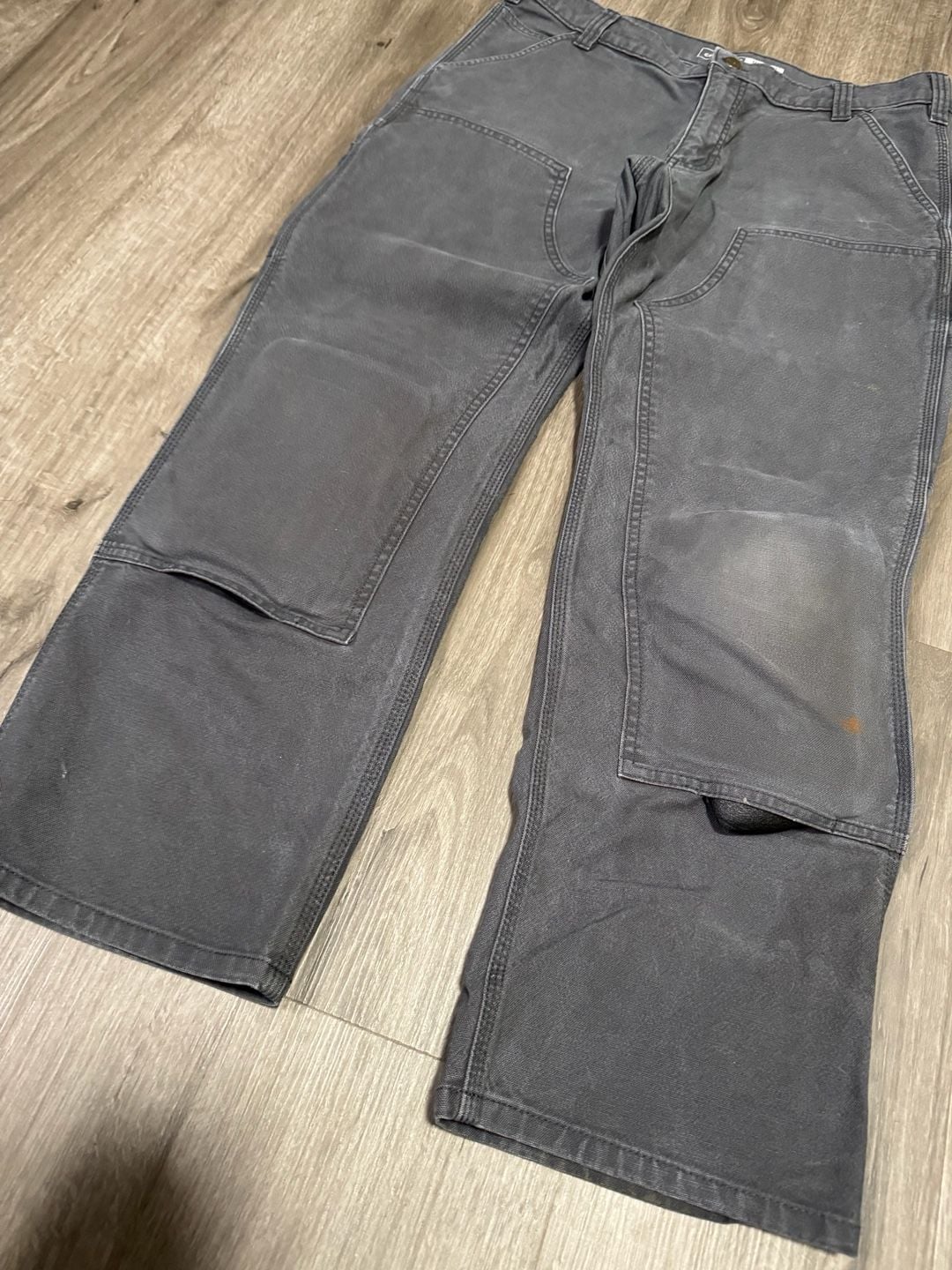 Carhartt Baggy Double Knee Pants w/ Knee Pads Workwear Gray 36x30
7