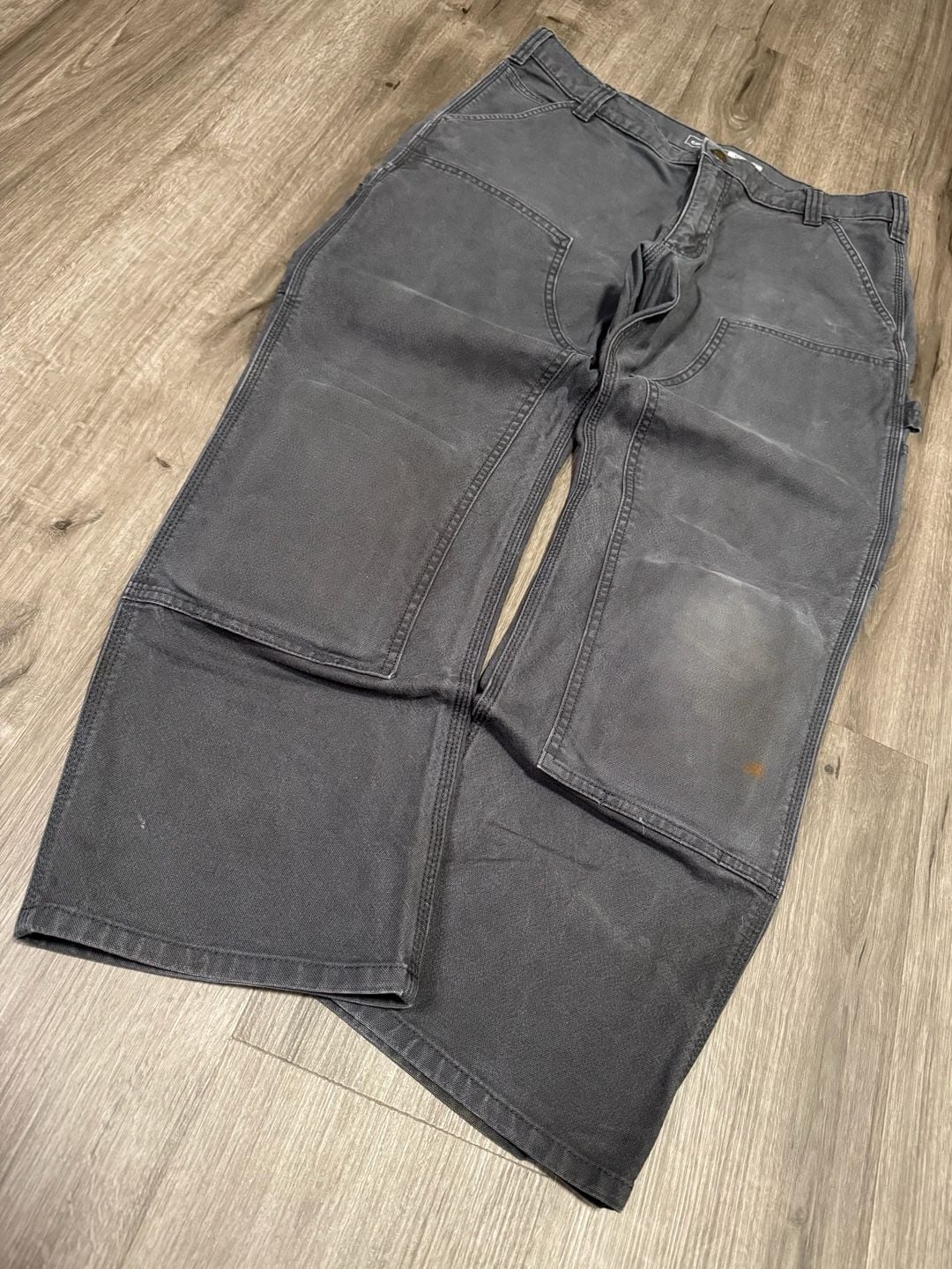 Carhartt Baggy Double Knee Pants w/ Knee Pads Workwear Gray 36x30
9