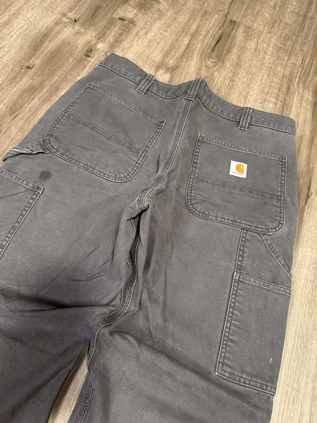 Carhartt Baggy Double Knee Pants w/ Knee Pads Workwear Gray 36x30
10