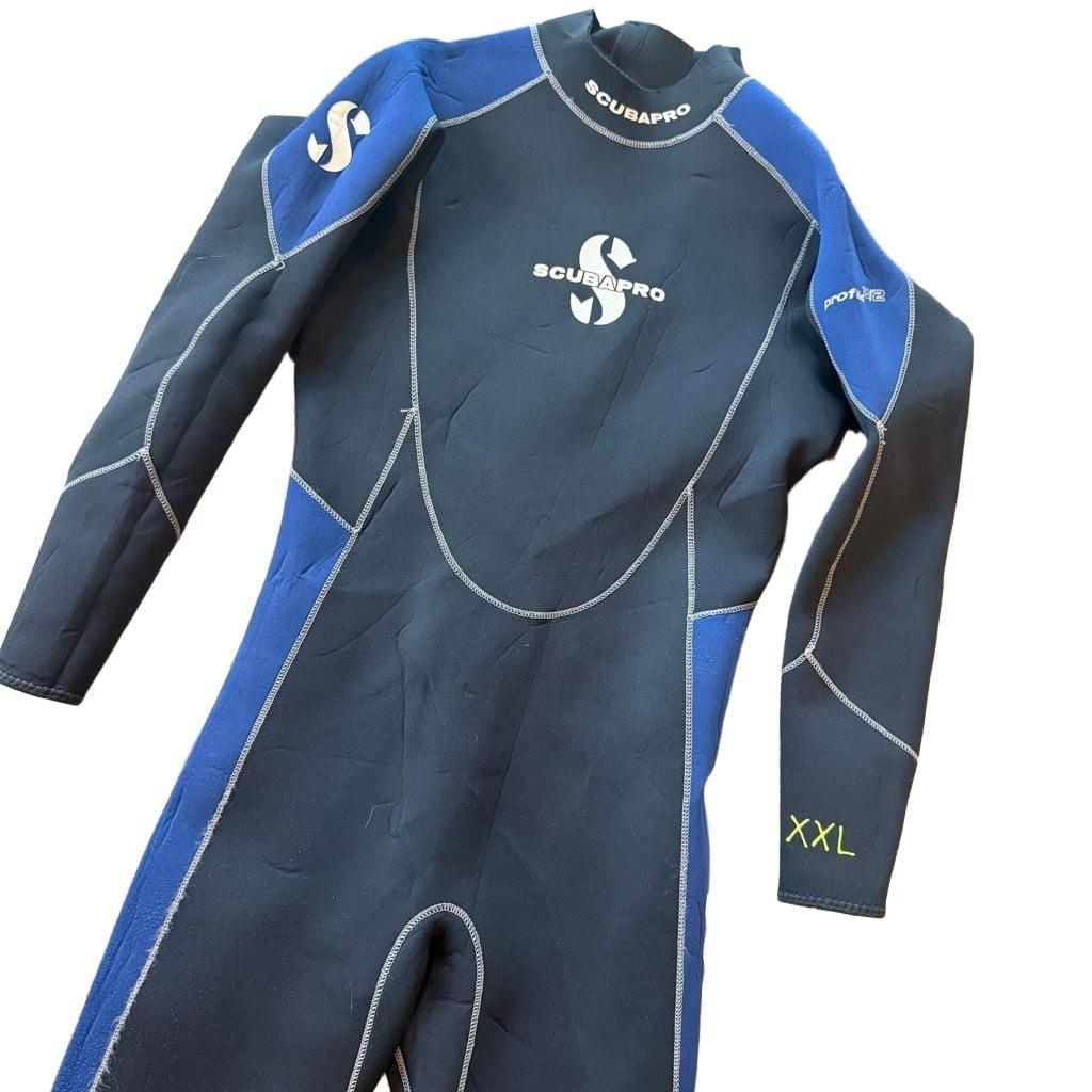 Scubapro Profile 3/2 Wetsuit Size XXL Black Blue Mens 3
