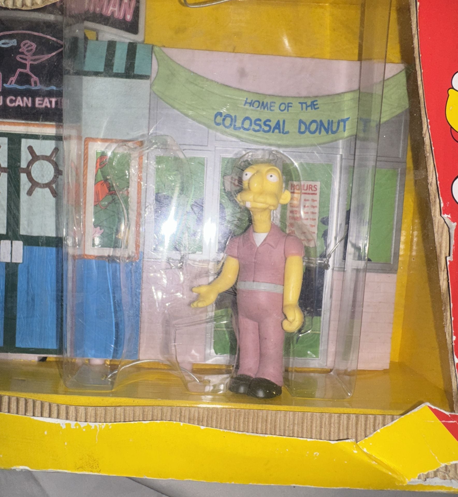 Playmates The Simpsons Interactive Main Street Environment Playset read desc 5