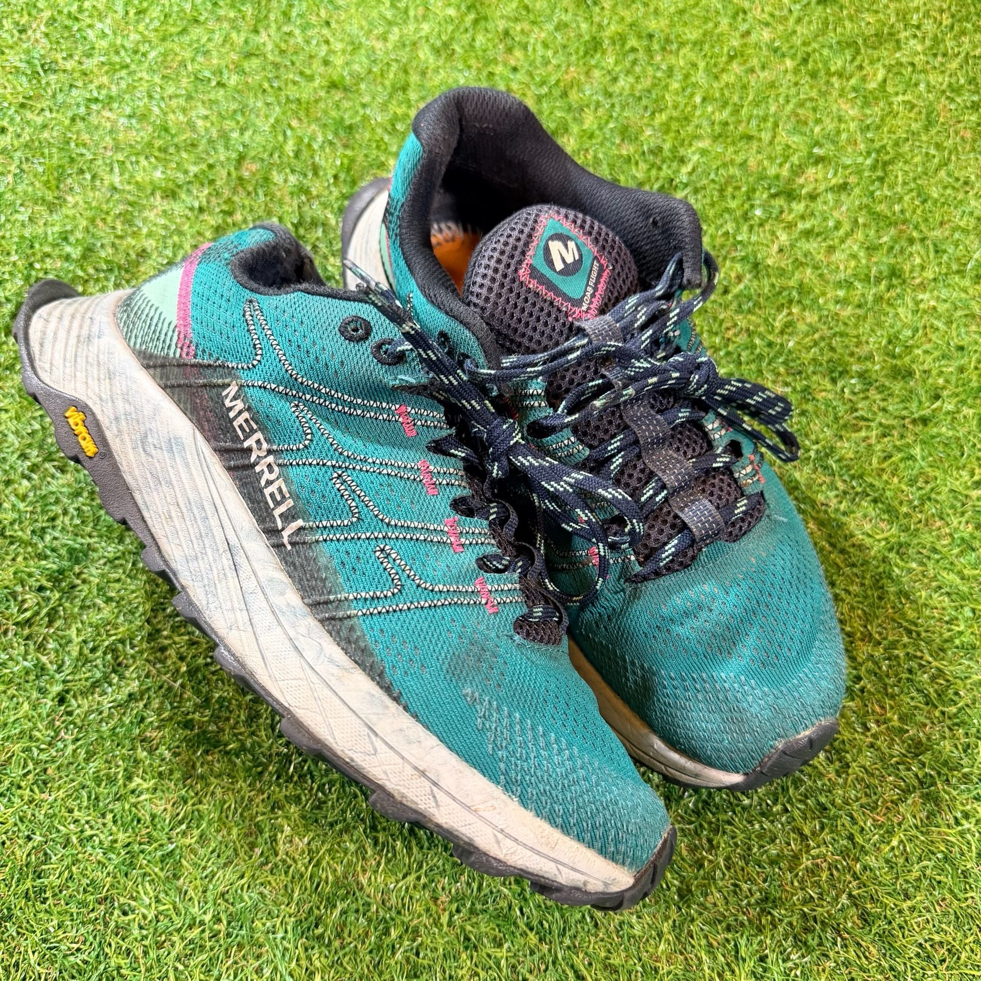 Merrell Moab Flight Women's Trail Running Shoes Marine Green 2