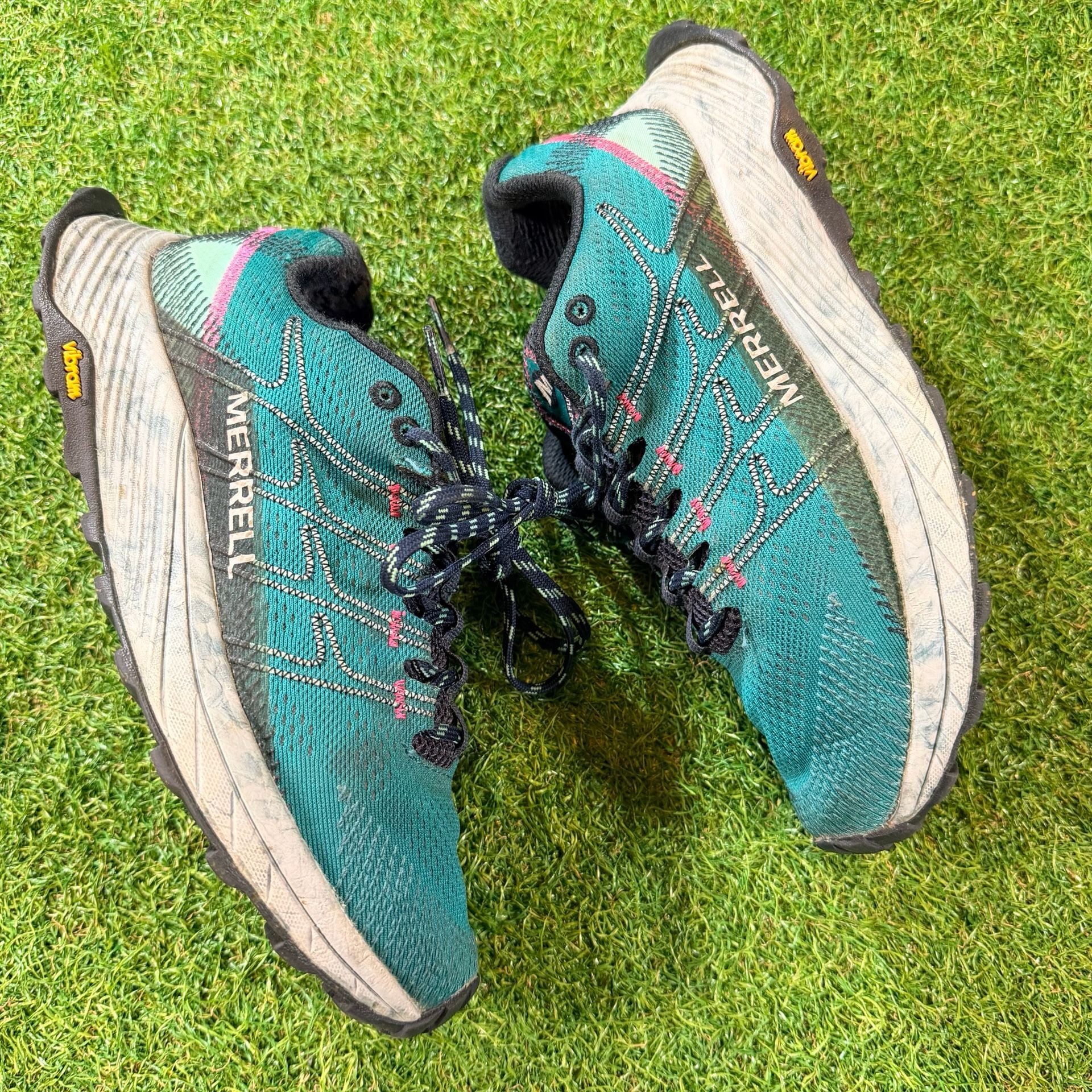 Merrell Moab Flight Women's Trail Running Shoes Marine Green 4