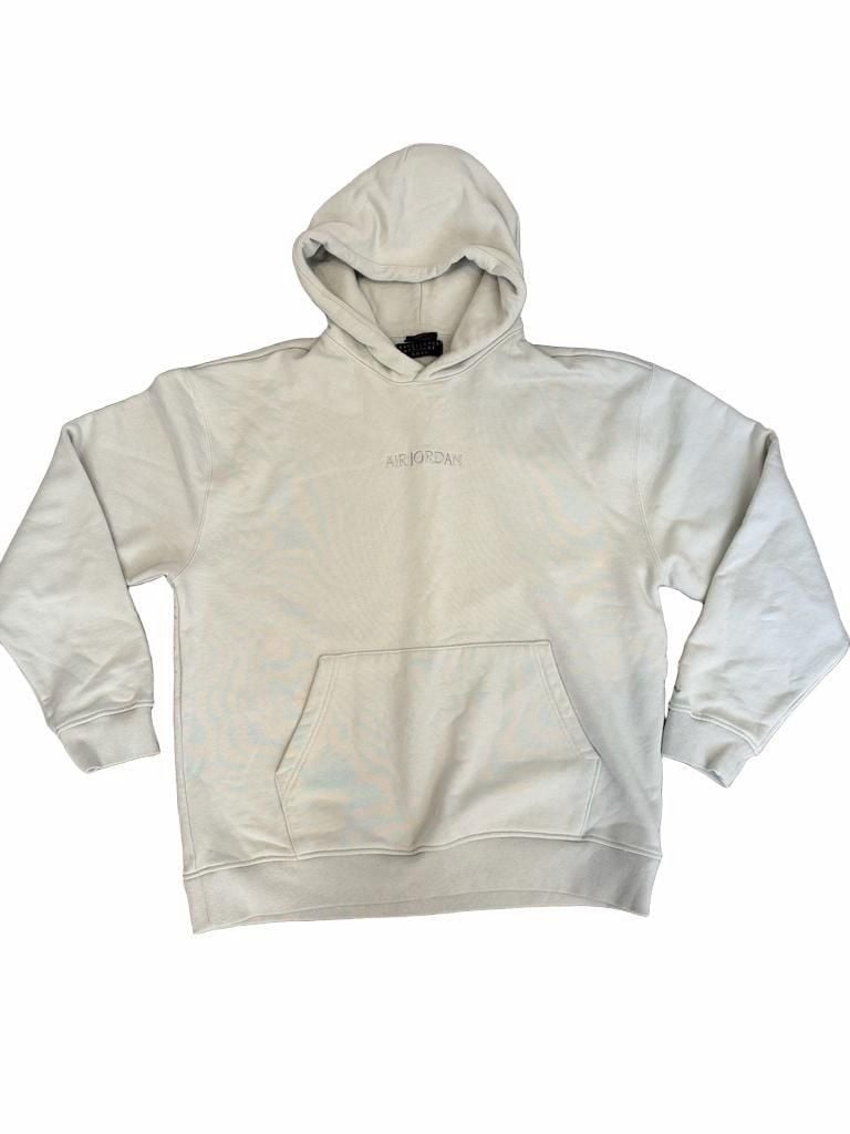 Air Jordan Wordmark Fleece Pullover Hoodie Sail White 2