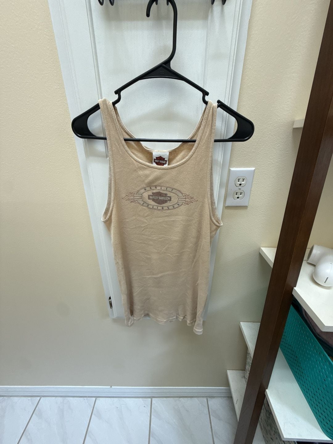 Harley-Davidson Tank Top Size XL Beige Ribbed Honolulu Hawaii 2
