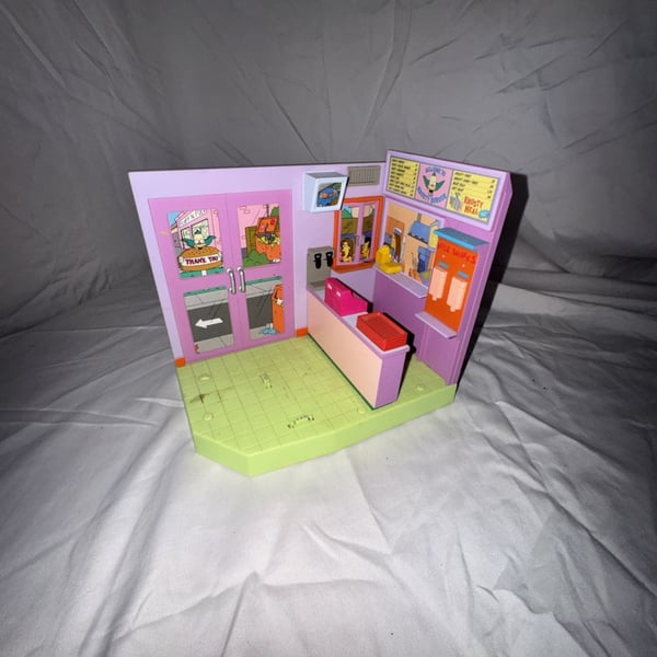 Playmates The Simpsons Krusty Burger Environment Playset